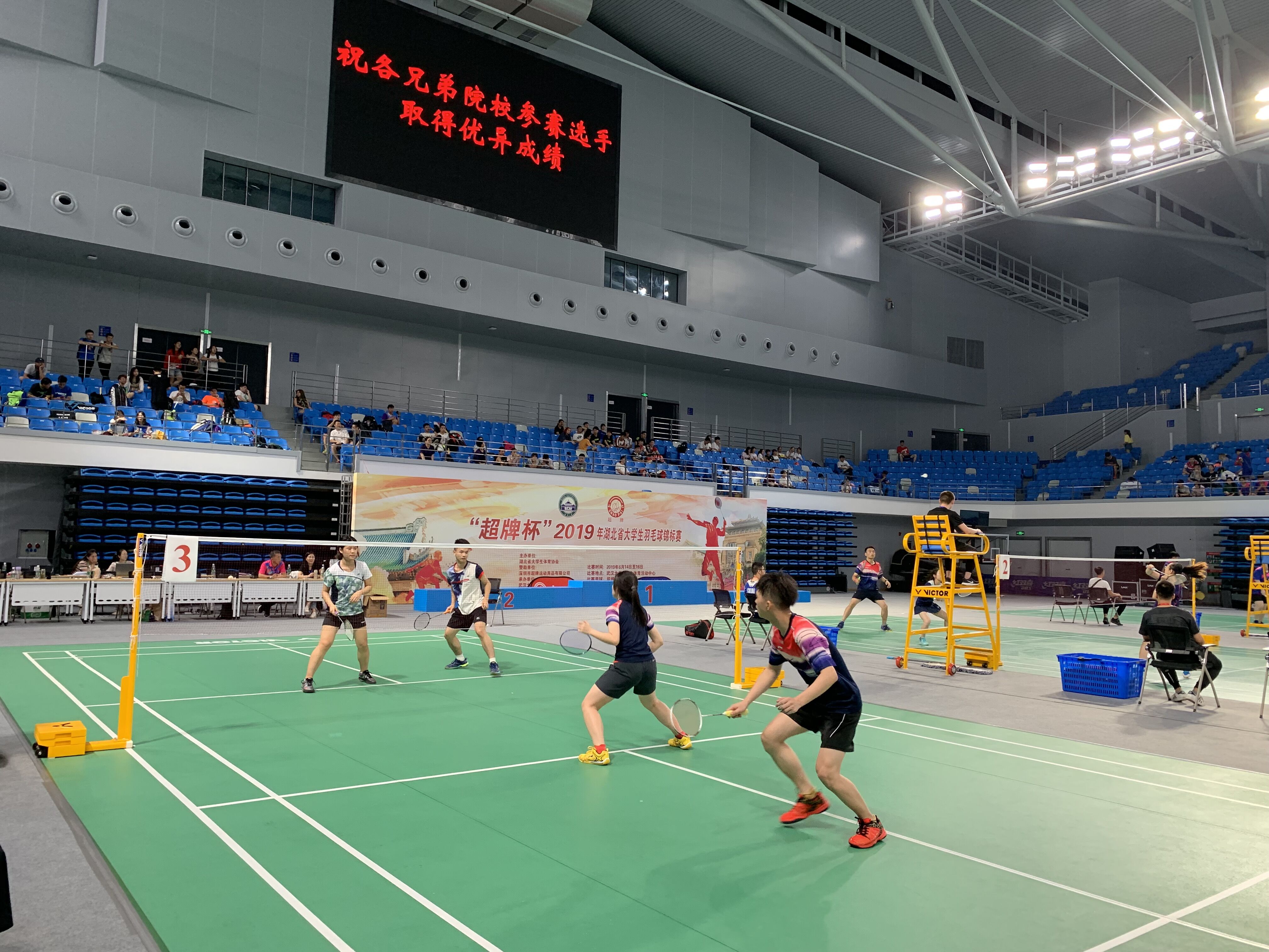 我校羽毛球校队在2019年湖北省大学生羽毛球锦标赛中获佳绩